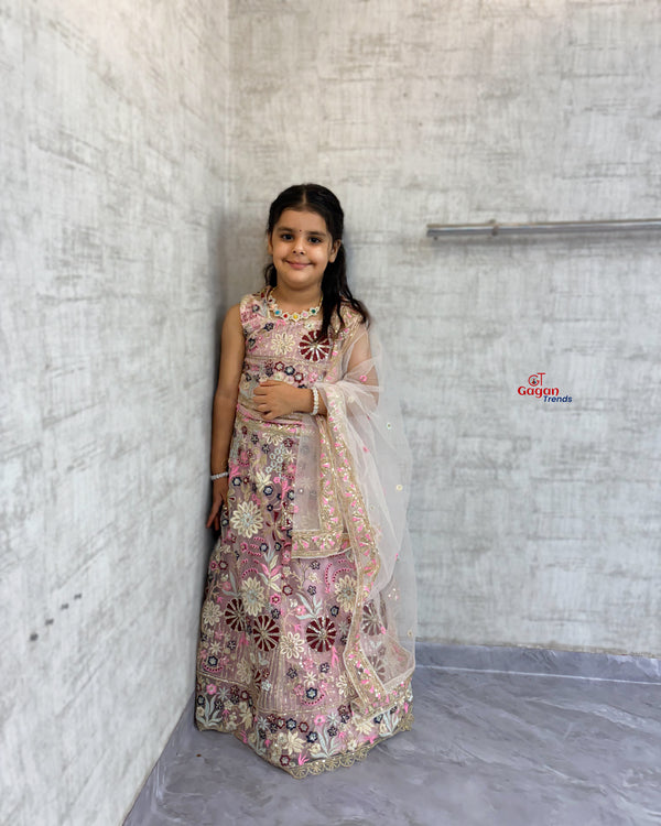 Lehenga Choli with Coding Sequins – Fully Stitched Traditional Dress (0–18 Years)