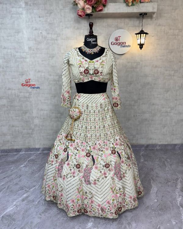 Premium Twinkle Silk Lehenga Choli with Sequins Embroidery